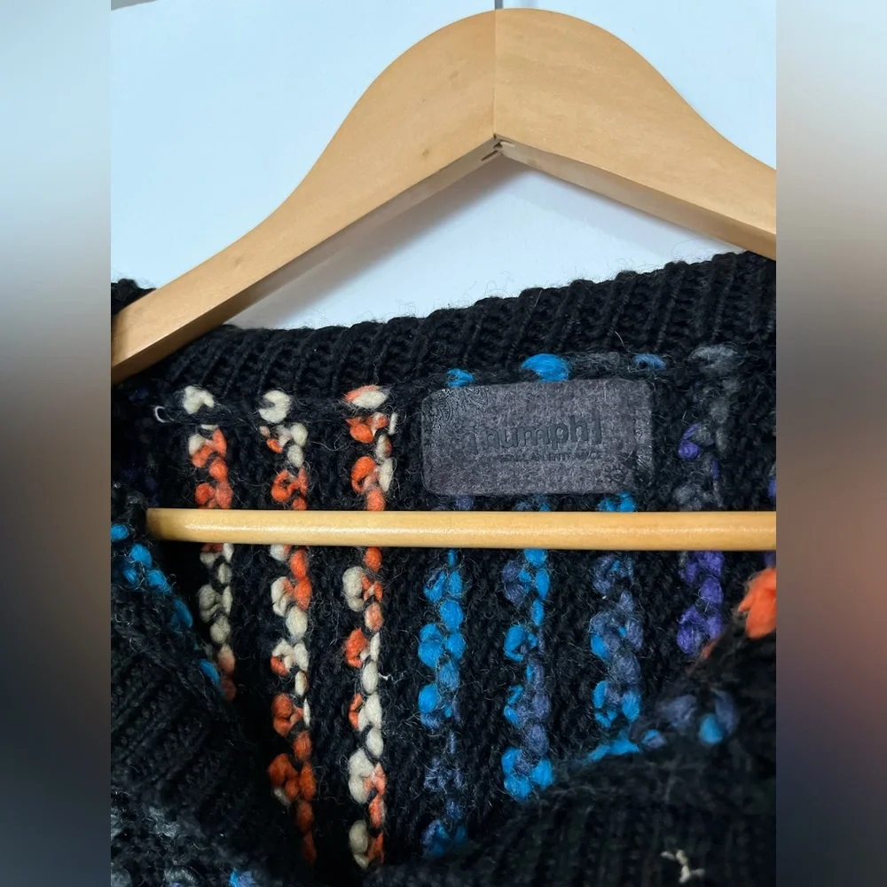 Nümph Multicoloured wool crochet jumper with buttons super unique - Picture 2 of 8